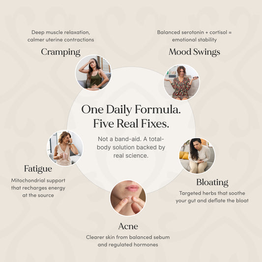 a daily formula with text describing its benefits.